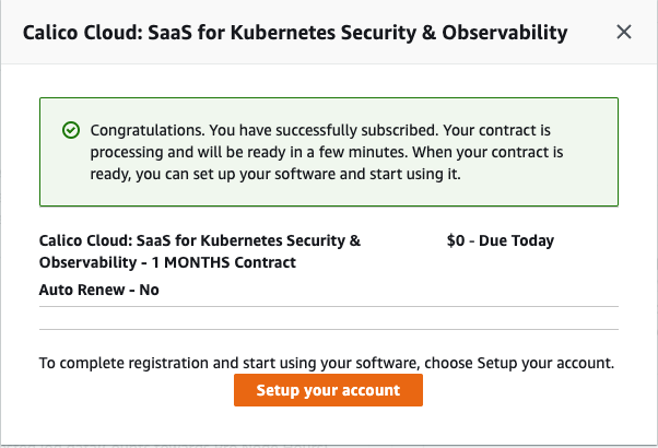 **Setup your account**